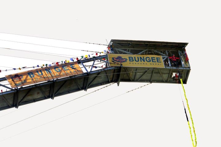 70m Bungee in Pokhara: HighGround Tower Jump Over the Himalayas photo 2