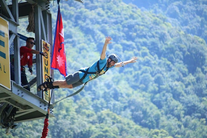 70m Bungee in Pokhara: HighGround Tower Jump Over the Himalayas photo 6