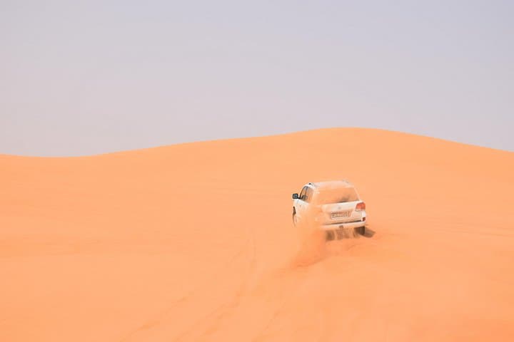 Morning Lahbab Desert Safari: Private Dune Bashing, Camel Ride & Sandboarding photo 3