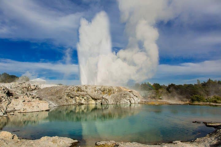 Auckland to Hobbiton and Rotorua Geothermal Day Tour: Hobbit Holes, Geysers & Maori Culture