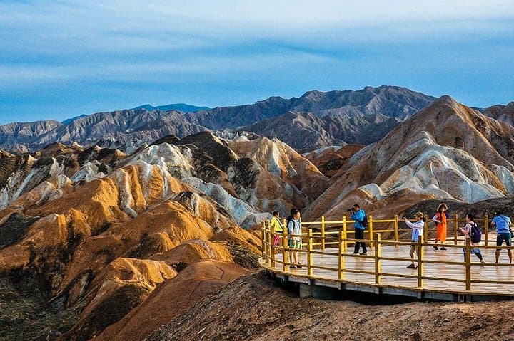 Zhangye Danxia Day Trip from Lanzhou by Bullet Train — Private Tour to the Rainbow Mountains