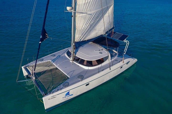 Private Catamaran: Cancun to Isla Mujeres — Snorkel the Underwater Museum photo 3