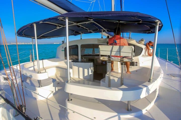 Private Catamaran: Cancun to Isla Mujeres — Snorkel the Underwater Museum photo 6