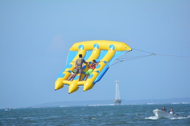 Flying Fish and Jet Ski Thrills in Tanjung Benoa: Banana Boat Adventure