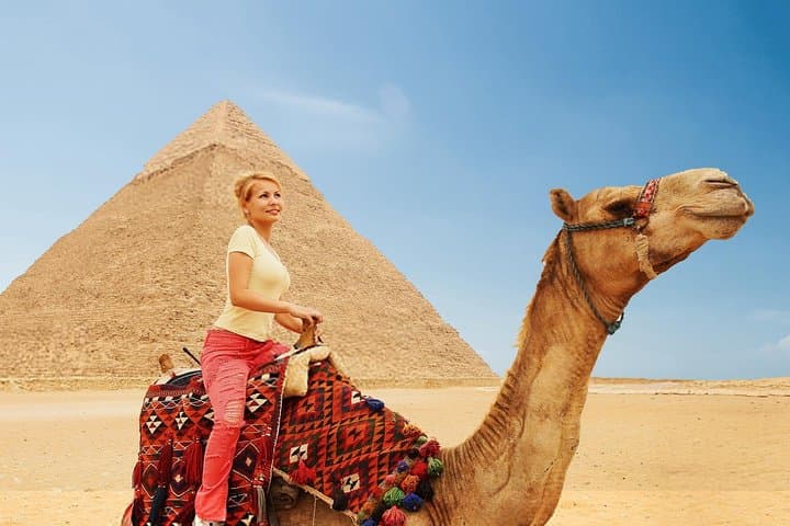 Sunset Camel Safari at the Giza Pyramids: Camel Ride & Desert BBQ