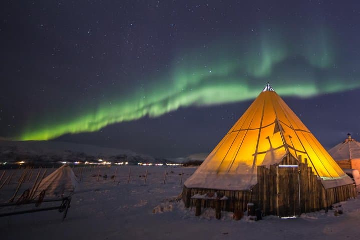 Night Reindeer Sledding & Sami Camp Dinner near Tromsø — Chance to See the Northern Lights photo 3