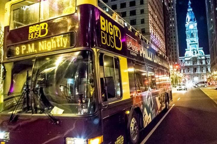 Explore Philadelphia After Dark: Philly By Night Double Decker Bus Tour photo 2
