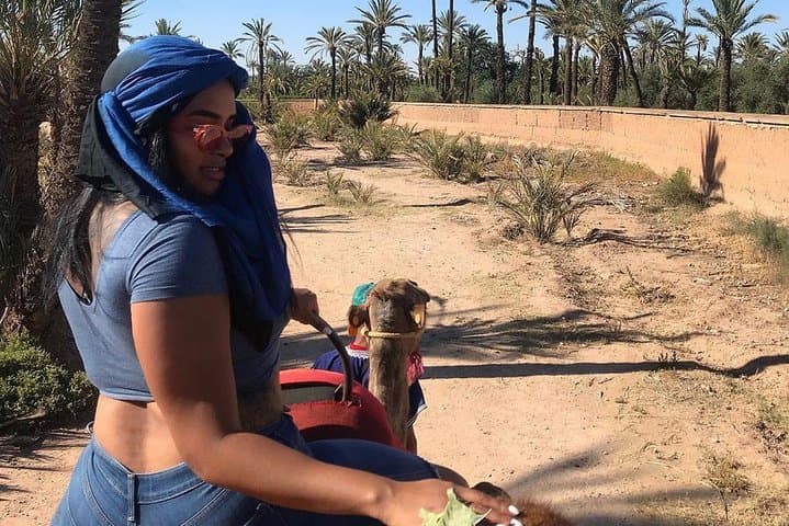 Sunset Camel Ride in Marrakech Palmeraie — Mint Tea & Atlas Views