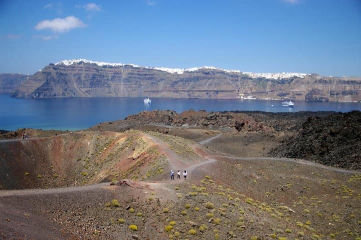 Santorini Volcano & Hot Springs Private Tour — Nea Kameni Hike from Fira