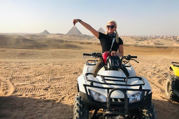 Sunset ATV Adventure Around the Giza Pyramids with Sound & Light Show and Dinner