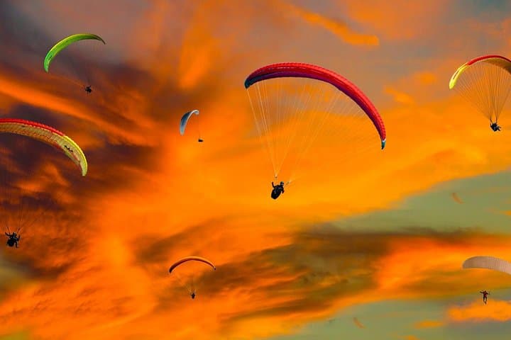 Sunset Paragliding Over Agafay Desert: Marrakech Evening Flight
