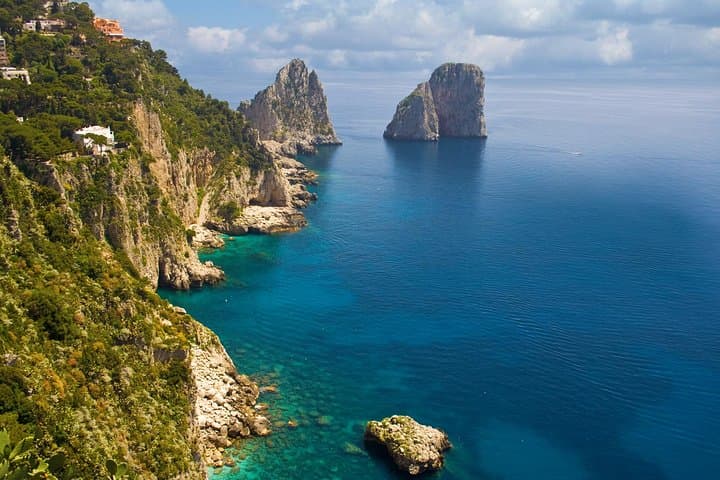 Capri, Sorrento & Pompeii Private Tour — Full-Day from Naples with Blue Grotto Option