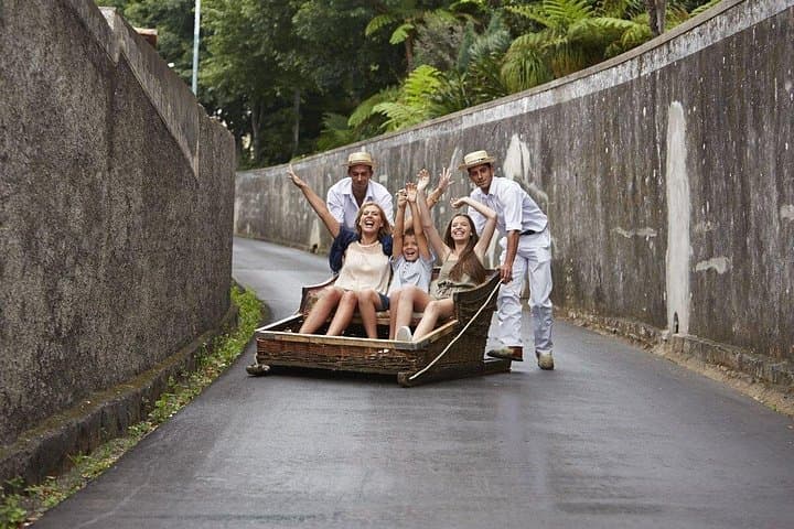 Monte Toboggan Sledge Ride in Funchal — Private Half‑Day Carreiros do Monte Experience photo 1