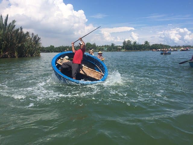 Hoi An Buffalo Ride & Bamboo Basket Boat Tour with Local Home Cooking photo 3