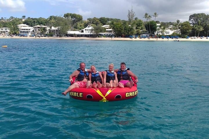 Inflatable Toy Rides on Barbados West Coast — Big Mable & Airhead Coastal Thrills photo 2