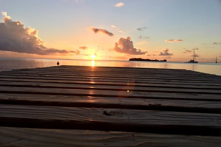 Sunset Dinner on a Polynesian Canoe: Private Romantic Bora Bora Lagoon Experience