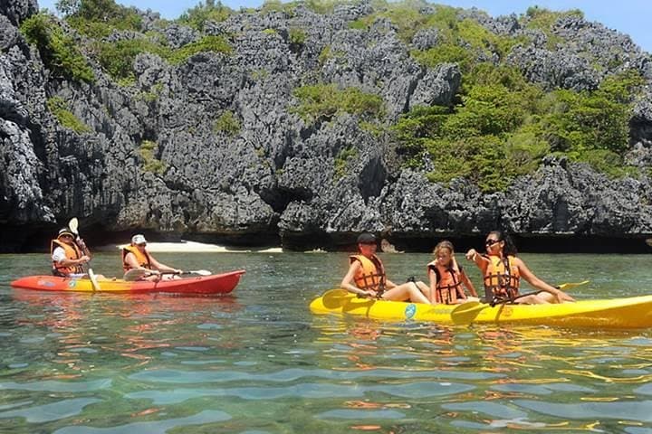 Sea Kayaking Ang Thong National Marine Park from Koh Samui: Emerald Lagoons & Limestone Cliffs photo 1