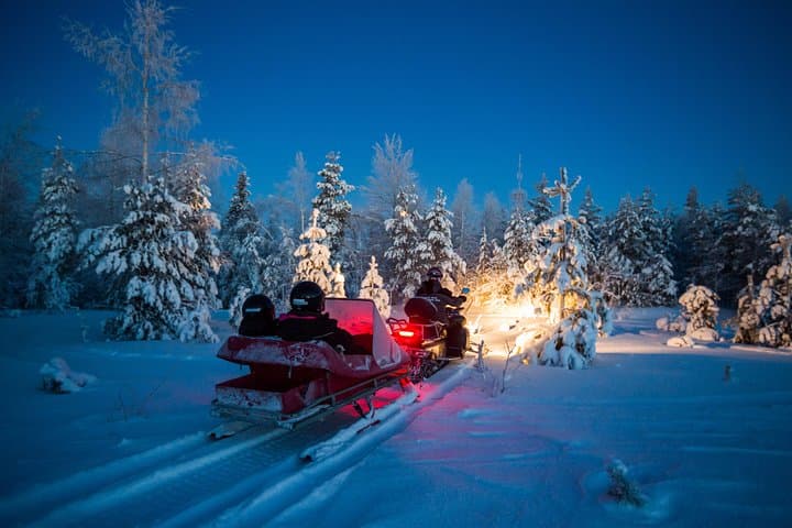 Northern Lights Sledge Ride in Rovaniemi: Arctic Snowmobile Sledge Aurora Tour photo 2