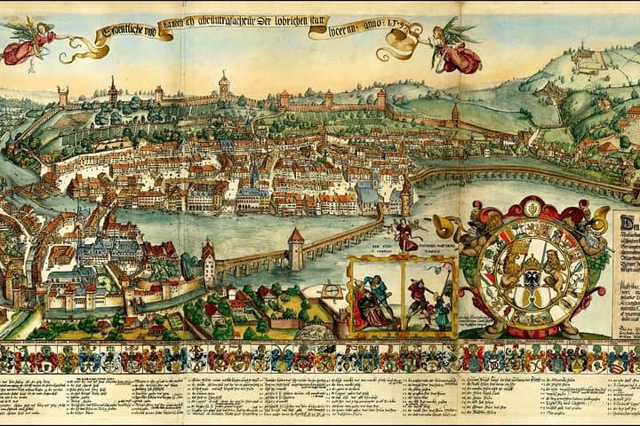 Medieval Lucerne: Private 90-Minute Walk Along Chapel Bridge & Ritterscher Palace