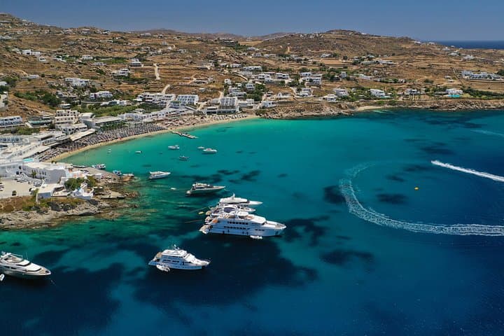 Mykonos South Coast Cruise: Beaches, Snorkel & Beach Picnic