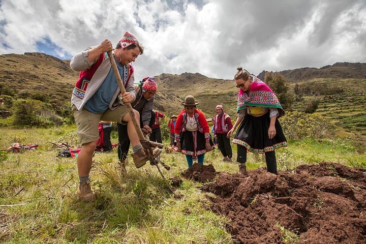 Lamay Community Day: Hands-On Andean Farming & Weaving Experience