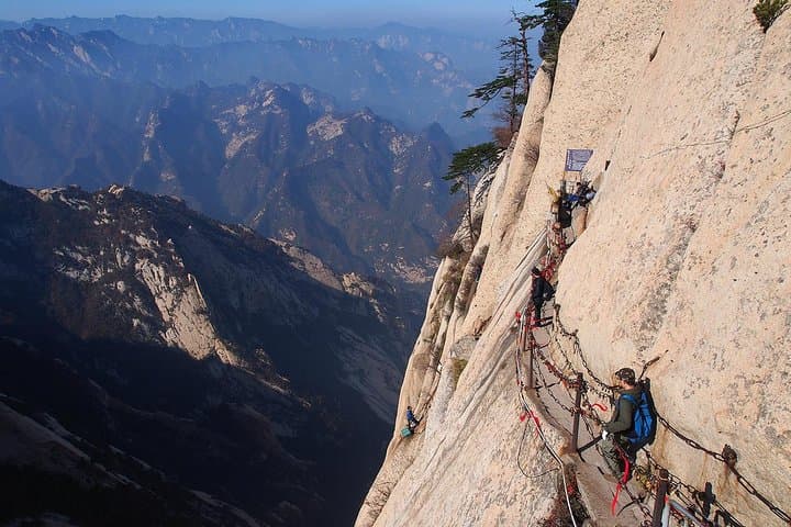 Mt. Huashan Day Trip from Xi'an — Cable Car, West–Middle–North Peak Hike