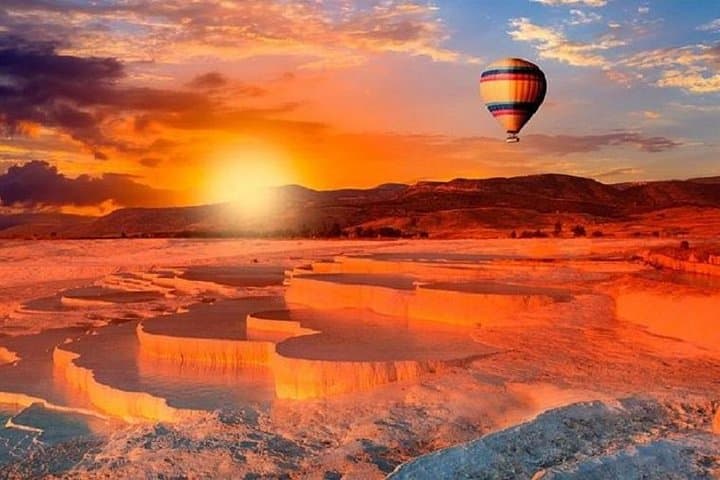 Sunrise Balloons Over Pamukkale: Hot-Air Flight Above the Travertine Pools photo 2