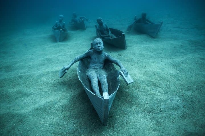 Museo Atlantico Underwater Sculpture Dive — Lanzarote's Submerged Art Park photo 2