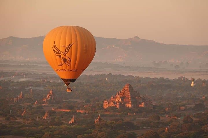 Sunrise Hot Air Balloon Over Bagan — Golden Eagle Ballooning Myanmar photo 6