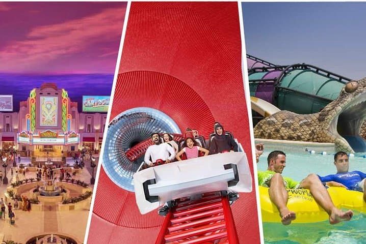 Full-Day Ferrari World and Yas Waterworld Combo from Dubai