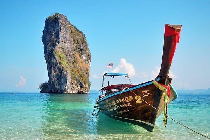Krabi 4-Island Private Long-tail Boat Tour: Snorkel, Sandbars & Phra Nang Cave
