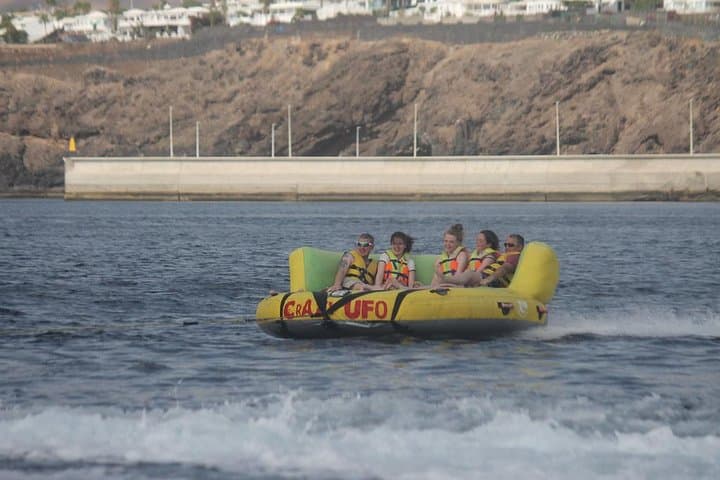 Crazy UFO Tow Ride at Playa Chica — High-Speed Inflatable Adventure in Lanzarote photo 1