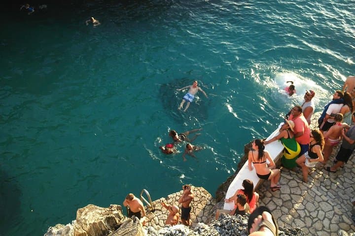 Benta River Falls & Rick's Cafe Day Adventure from Trelawny — Swim Natural Jacuzzis and Watch Cliff Divers