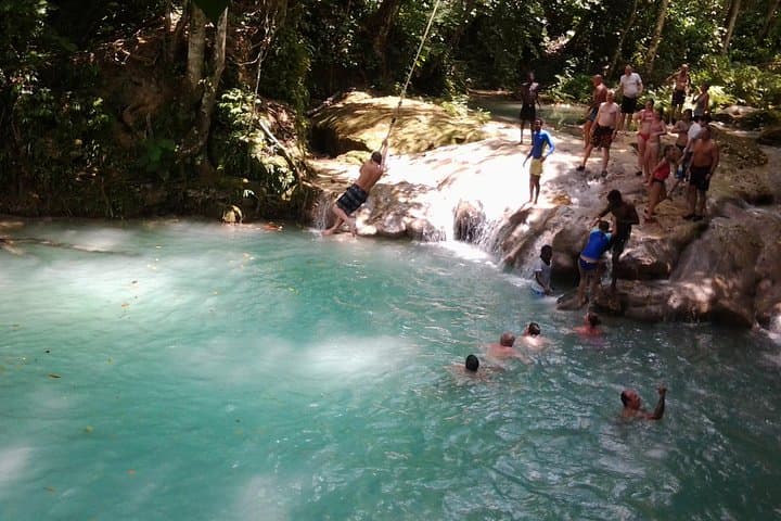 Blue Hole & Ocean Horseback Ride from Montego Bay — Jump, Swim and Ride in Ocho Rios