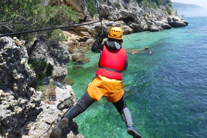 Coasteering at Portinho da Arrábida: Cliff Jumps, Sea Caves & Marine Reserve Adventure