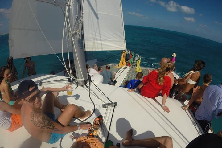 Sail to Isla Mujeres: Full-Day Catamaran Snorkel & Beach Club Experience photo 3