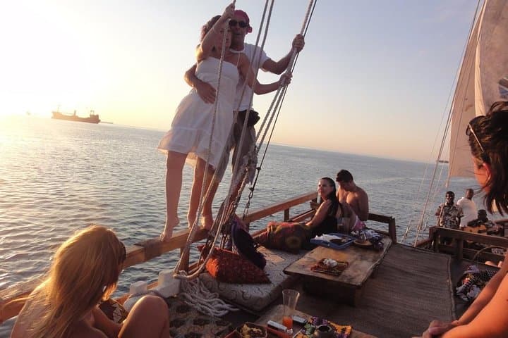 Zanzibar Sunset Dhow Cruise from Stone Town — Evening Sailing, Music & Canapés