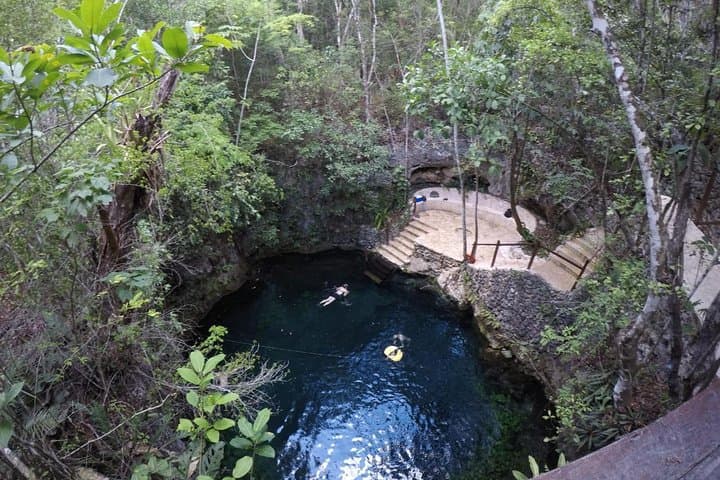 Puerto Morelos Reef & 3 Cenotes Tour — Snorkel the Mesoamerican Reef, Swim Freshwater Sinkholes, and Taste Local Tacos