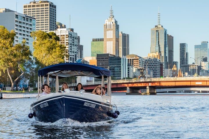 Self-Drive Electric Boat Hire on Melbourne's Yarra River