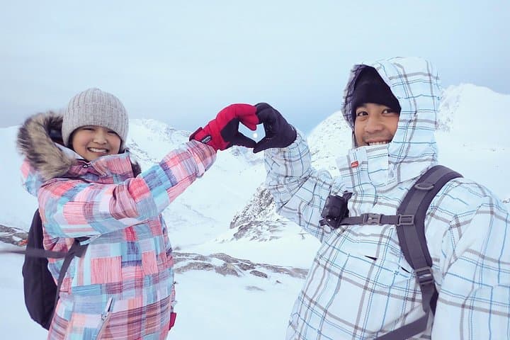 Easy Polar-Night Snowshoeing and Café Visit near Tromsø photo 4
