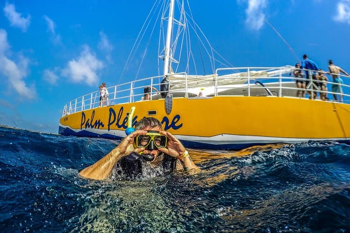 Aruba Afternoon Snorkel Sail: Antilla Wreck, Snuba & Happy Hour Catamaran