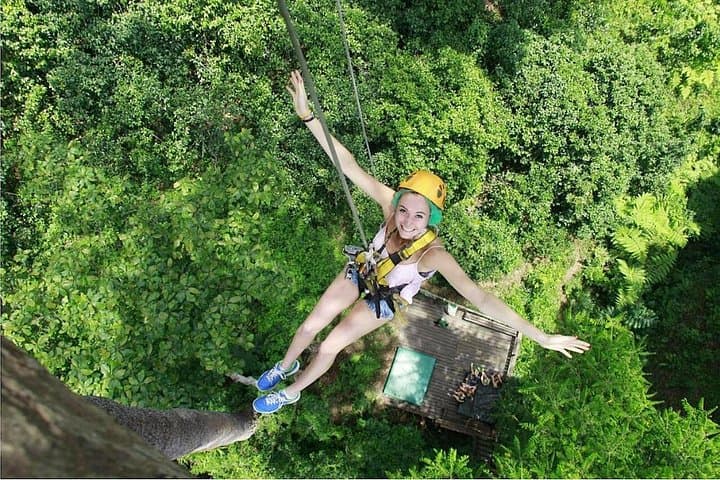 Chiang Mai Zipline, Sticky Waterfall & Long Neck Village Private Tour