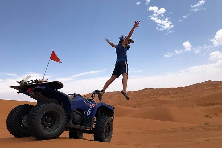 Merzouga Sahara Quad Adventure — ATVs, Buggies, Motorcycles & Camel Treks