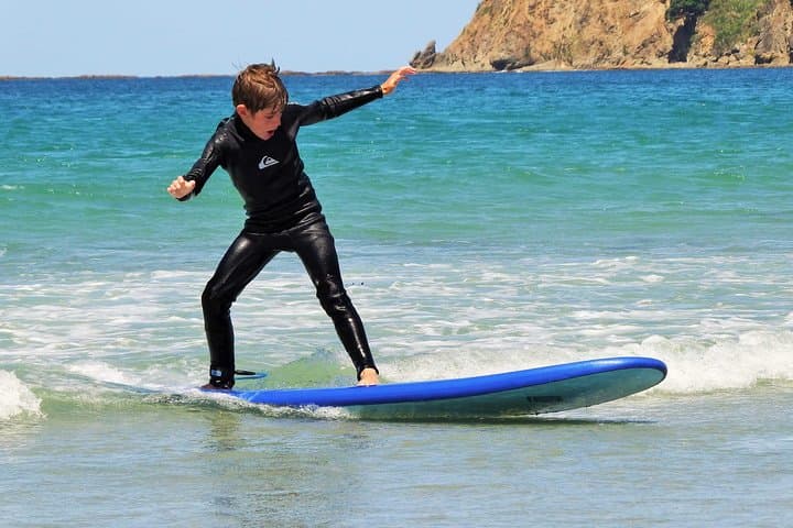 Beginner Surf Lesson at Te Arai Beach — Learn to Ride Auckland's Gentle Waves