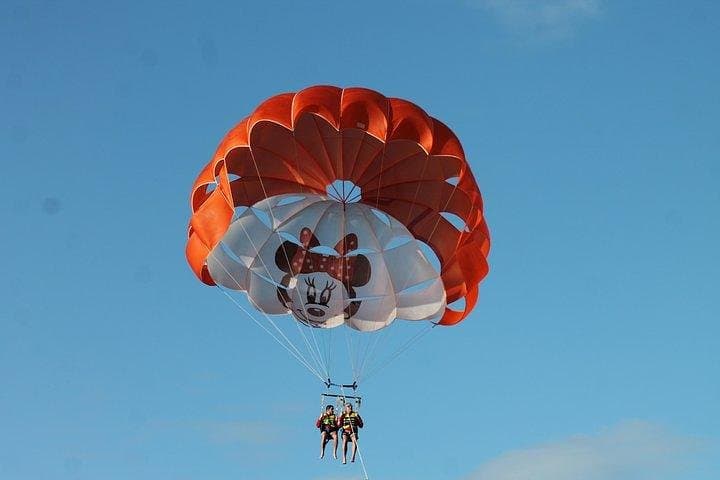 Parascending at Marina Rubicon: 100m Coastal Flight Over Playa Blanca photo 3