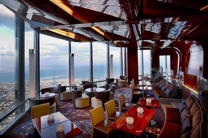 Dinner at Atmosphere Burj Khalifa & Dubai by Night: VIP Sky-High Dining and City Tour
