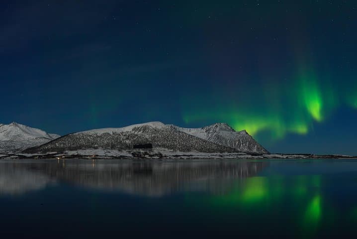 E-Bike Northern Lights & Bonfire at Ausvika Beach — Bodø Evening Tour photo 2
