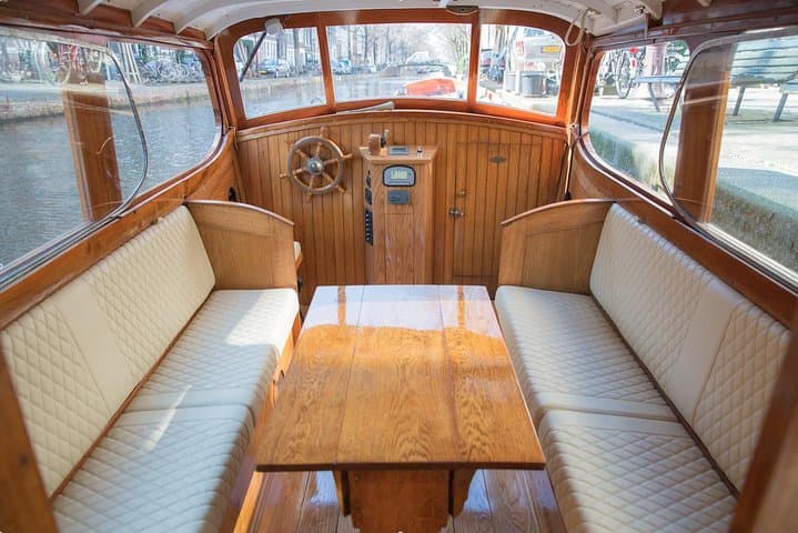 Historic Salon Boat Canal Cruise in Amsterdam: Private 2-Hour Guided Tour photo 3