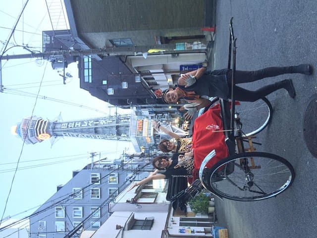 Osaka New World Rickshaw Tour: Shinsekai & Tsutenkaku Experience photo 4
