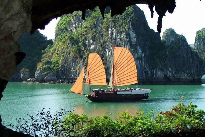 Halong Bay Full-Day Cruise from Hanoi: Junk Boat, Kayak & Caves photo 1